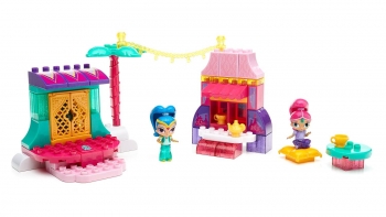 Mega Bloks 57 элементов Конструктор Шиммер и Шайн азар базар Shimmer  Shine Buildable Azar Bazaar Market 