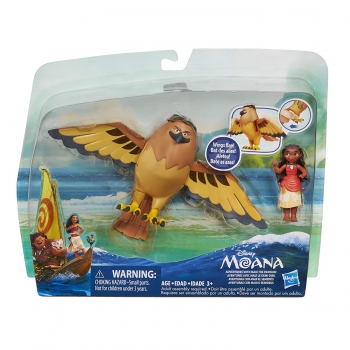 Фигурка Моана с птицей Moana of Oceania Adventures with Maui The Demigod 