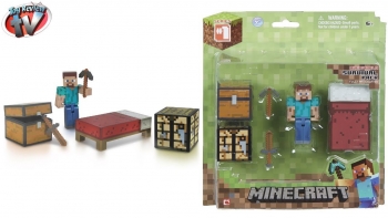Стив набор для выживания Майнкрафт Minecraft Survival Pack Steve Action 