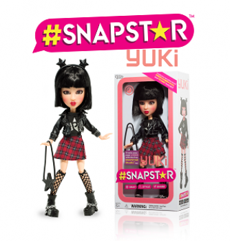Кукла Snapstar Yuki оригинал Yulu шарнирная Юки с подставкой Снапстар