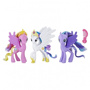  Королевские пони селестия, твайлат, каденс My Little Pony Royal Ponies Celestia Luna Cadence