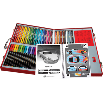  Набор для творчества в чемодане 62 предмета Crayola  Virtual Design Pro-Cars Set