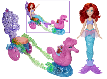 Принцесса Ариэль на морской карете Disney Princess Ariel Sea Carriage
