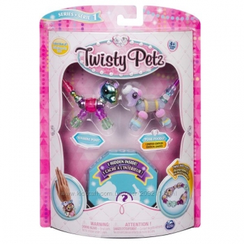  Набор браслеты Twisty Petz ожерелье пони, пудель и питомец-сюрприз