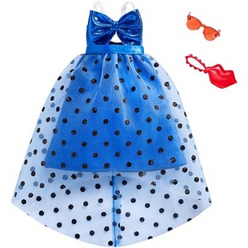 Красивое платье для Барби с аксессуарами Barbie Complete Looks Bow Party 