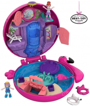 Полли покет Розовый фламинго Polly Pocket Flamingo 