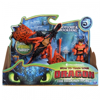 Дракон Кривоклык и всадник Сморкала Dragons Hookfang and Snotlout