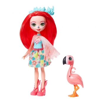 Enchantimals Энчантималс кукла Фэнси Флэминг и Свош GFN42 Fanci Flamingo & Swash 