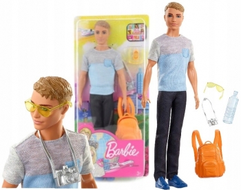 Кукла Barbie Барби Кен Ken Путешествия Турист FWV15 