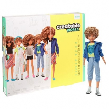 Кукла Creatable World Blonde Curly Hair Создаваемый мир светлые кудрявые