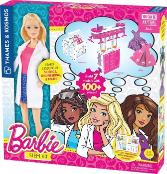 Большой набор Барби с проектами, экспериментами Thames & Kosmos Barbie STEM Kit with Barbie Scientist 