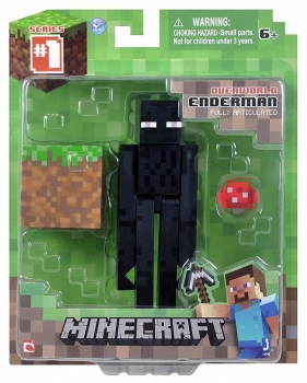 Фигурка Эндермен с блоком Майнкрафт Minecraft Core Enderman Figure Pack