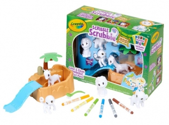 Crayola Scribble Scrubbie Safari Tub раскрашиваемые питомцы от Крайола с ванной Сафари