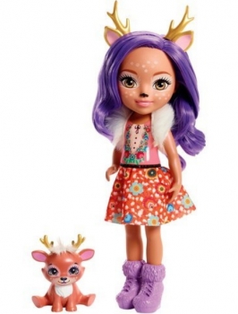 Enchantimals Huggable Danessa Deer Кукла Энчантималс большая Данесса Оленя 