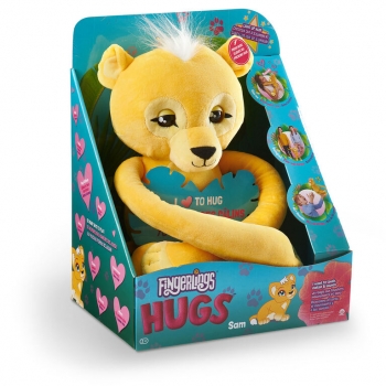 Интерактивный мягкий львёнок Сэм обнимашка WowWee Fingerlings HUGS Sam Lion