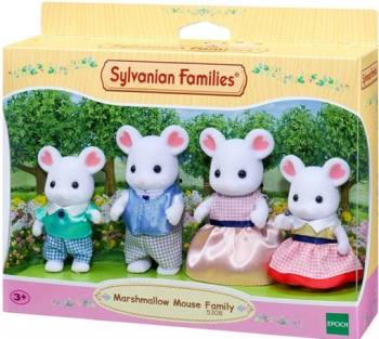 Игровой набор Sylvanian Families Семья Белоснежных Мышей