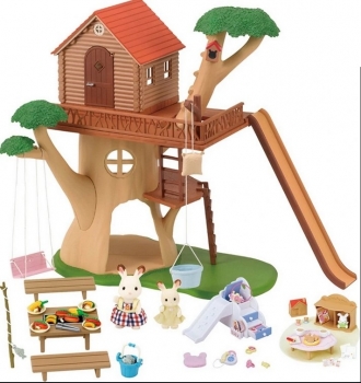 Sylvanian families Treehouse Дом Дерево с фигурками и мебелью 