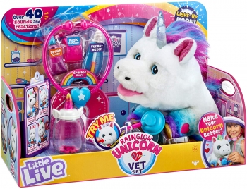 Интерактивный единорог и набор ветеринара Little Live Rainglow  Unicorn Vet Set 