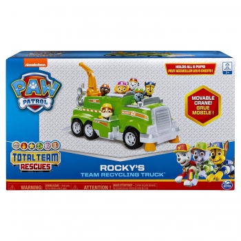 Щенячий Патруль грузовик мусоровоз Роки Paw Patrol Rocky Total Team Rescue Recycling Truck 