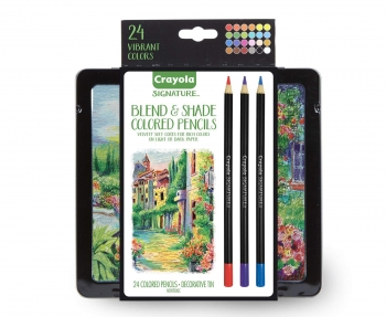 Crayola signature colored pencils Крайола проф. серия 24 карандаша