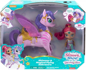 Кукла Шайн с интерактивным единорогом Блеск и Мерцание Shimmer & Shine Magical Flying Zahracorn