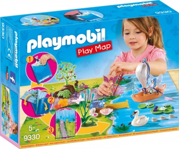 Playmobil плеймобил 9330 Мир сказочных фей Игровой коврик с фигурками Play Map Fairy Land
