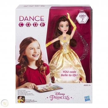  Кукла Белль  Танцующая принцесса с функцией кодирования  princess Belle dance code