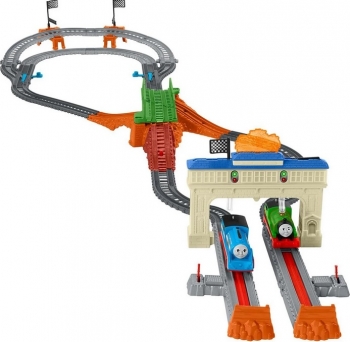Железная дорога Гонка моторизированных Томас и Перси  Railway Race Thomas the Train Thomas & Percy 