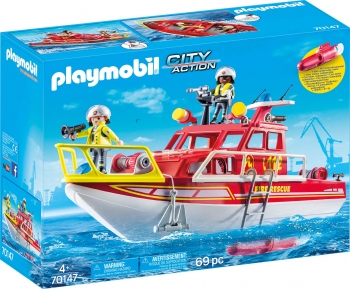 Плеймобіл Катер пожарной охраны с мотором Playmobil 70147 Fire Rescue Boat +