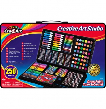 Большой набор для рисования 250 предметов в чемодане Cra-Z-Art  creative art 
