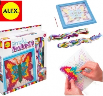 Детский набор для вышивания бабочка ALEX Needlepoint Butterfly