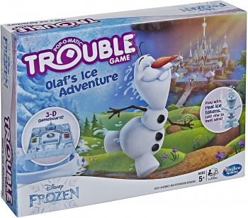 Игра настольная Ледяное приключение Олафа Trouble Game Olaf's Ice Adventure