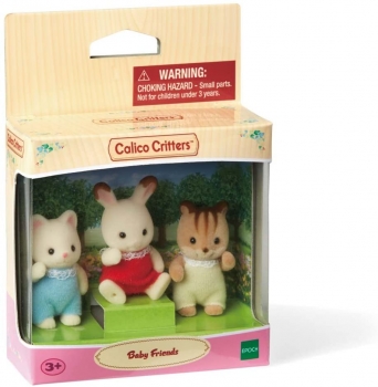 Набор Малыши друзья кролик котенок бельчонок Sylvanian Families Calico Critters Baby Friends 