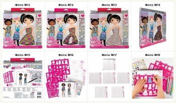 Творческий набор модельера Fashion Angels Fashion Design Sketch Portfolio 