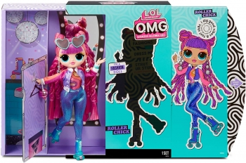 Большая кукла LOL Surprise O.M.G. 3 серия ЛОЛ ОМГ Roller Chick Fashion Doll 