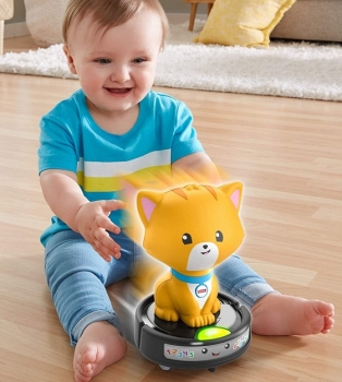 Догони котенка  Fisher Price  laugh learn crawl-after cat on a vac GJW35 