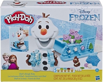 Пластилин Play Doh  холодное сердце Олаф поездка в санях  Frozen Olaf Sleigh