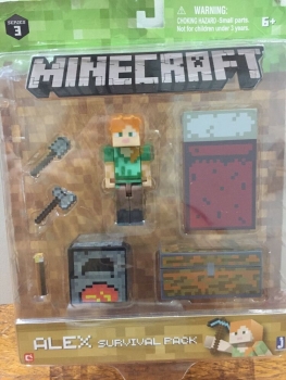 Фигурка Алекс набор для выживания Майнкрафт Minecraft Survival Pack Alex Action