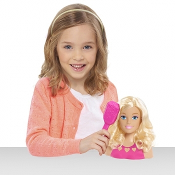 Барби мини голова  манекен для причесок брюнетка  Barbie mini Styling Head 