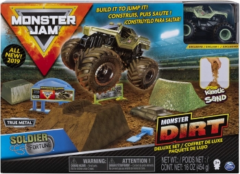 Машинка внедорожник Soldier Fortune Monster Dirt Jam  с кинетическим песком 