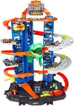  Хот Вилс Гараж с динозавром Hot Wheels  City Robo T-Rex Ultimate Garage 