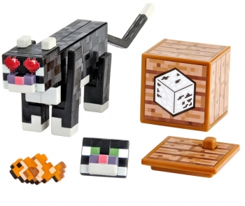  Фигурка Майнкрафт  кот Minecraft  Tuxedo Cat Comic Maker
