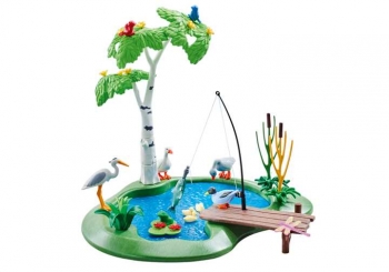Конструктор Плеймобил Playmobil 6574 Пруд для рыбалки с дикими птицами