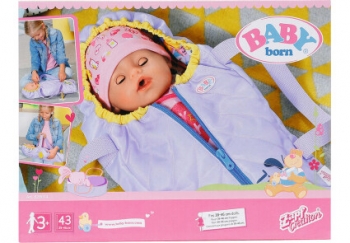 Люлька-переноска для куклы Бэби Борн  BABY born 2в1  Детские сны