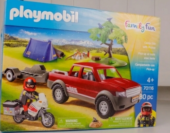 Конструктор Плеймобил Playmobil 70116 Пикап, мотоцикл и кемпинг