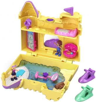 Игровой набор Polly Pocket Surf 'n' Sandventure  Полли Покет Песочный Замок 