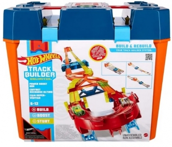 Трек Хот Вилс Коробка Hot WheelsTrack Builder Unlimited Power Boost GNJ01