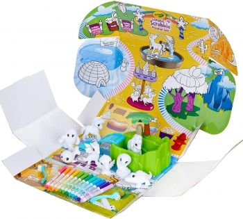 Крайола салон раскрашиваемые питомцы Crayola Scribble Scrubbie Peculiar Zoo 