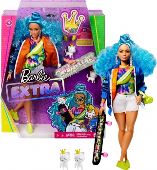 Барби Экстра Модница со скейтбордом Barbie Extra Fashionista