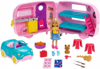  Игровой набор Барби Челси Кемпер фургон для кемпинга Barbie Club Chelsea Camper